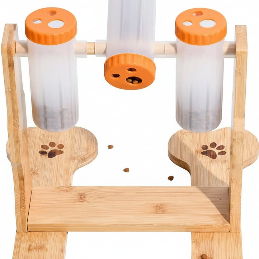 Wooden Treat Dispenser Puzzle